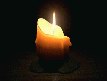 burning candle