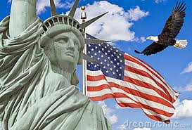 fouth of july statue flag