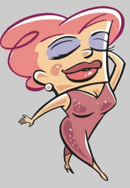 confident strong big woman