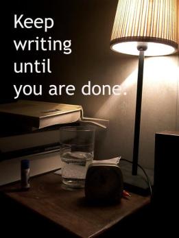 keep writing