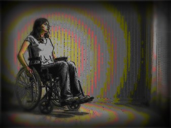 woman in wheelchair